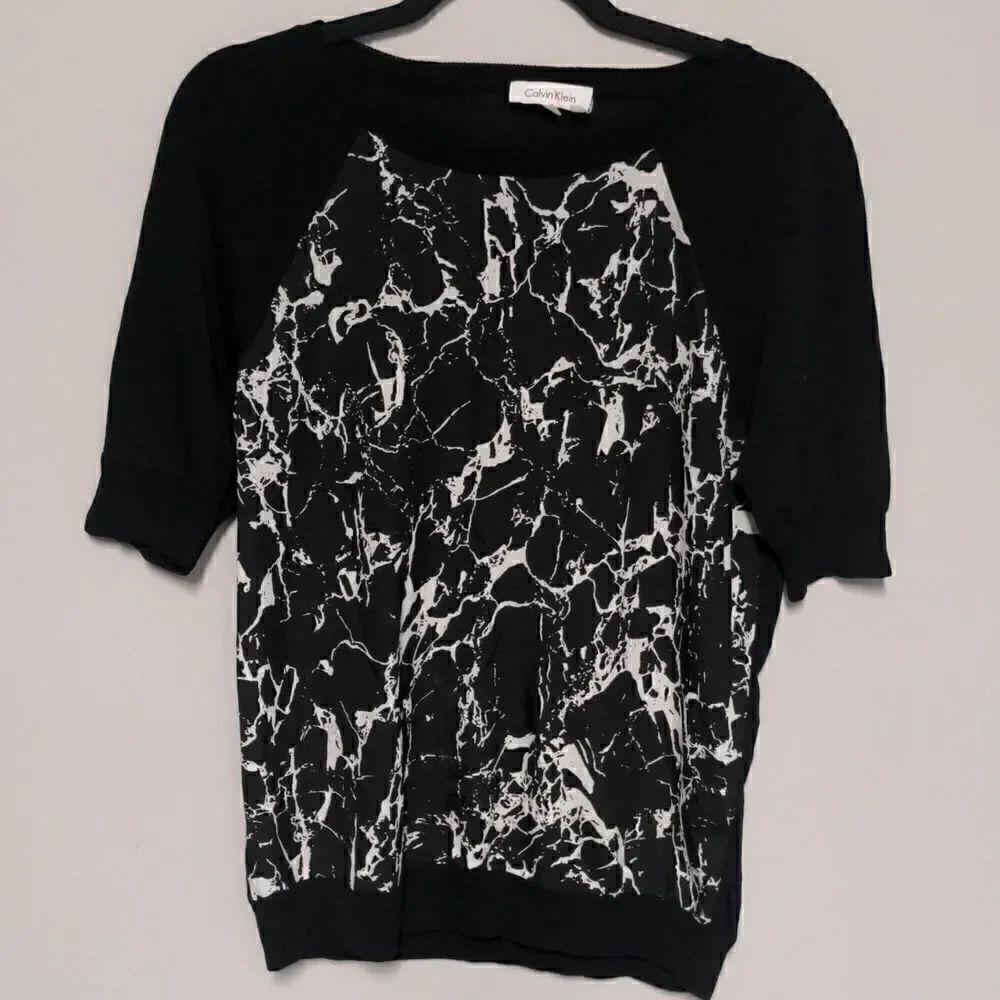 Calvin Klein Short Sleeve Light weight Sweater